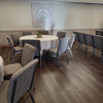 Lake View Funeral Home - Multiple seating options in the chapel - Funeral Services & Cemeteries Near Me - Fairview Heights, Illinois