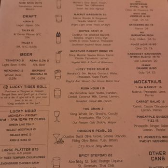 Lucky Tiger - Menu 8/13/26 - Asian Fusion Near Me - New York, New York Lucky Tiger - Menu 8/13/26 - Asian Fusion Near Me - New York, New York