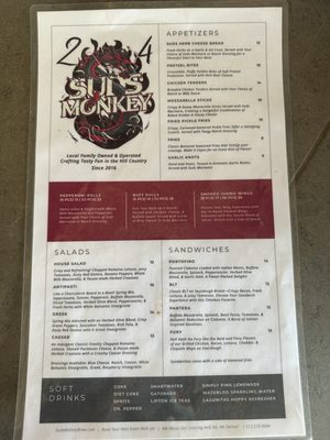 Menu photo 6 Suds Monkey Kitchen & Brewery Dripping Springs Austin, TX
