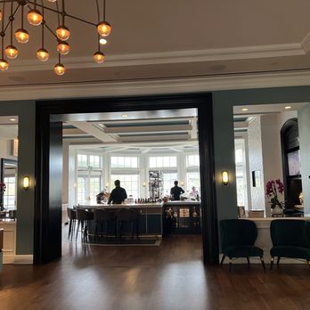 Ember & Rye - Entry with hostess on left and bar in front. - Seafood Near Me - Carlsbad, California