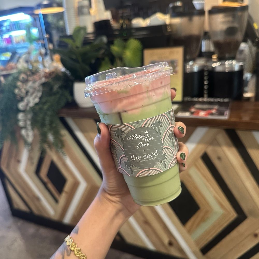 the seed. - Lighthouse Point - Strawberries and cream matcha - Coffee & Tea Near Me - Lighthouse Point, Florida