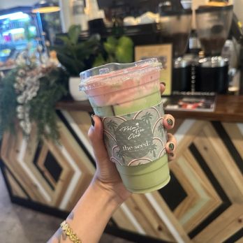 the seed. - Lighthouse Point - Strawberries and cream matcha - Coffee & Tea Near Me - Lighthouse Point, Florida