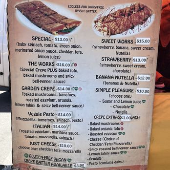 V&V Delicious Crepes - Menu - Creperies Near Me V&V Delicious Crepes - Menu - Creperies Near Me