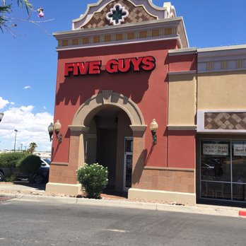 Five Guys - the front of a five guys restaurant - Burgers Near Me - El Paso, Texas