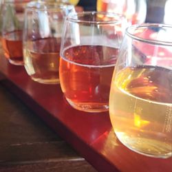 Salem Glen Winery - The Spring flight. Sooo tasty!