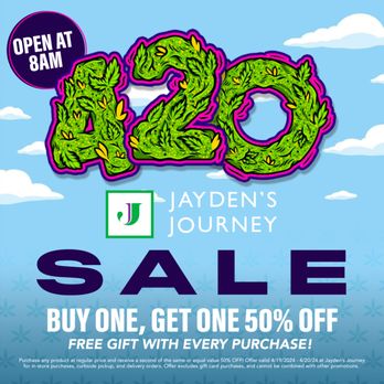 Jayden's Journey - This year, we're taking our deals to the next level with Buy One, Get One 50% OFF storewide, plus amazing FREE gifts with every purchase! - Cannabis Clinics Near Me - Modesto, California