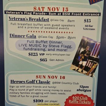 Cass Cay Bar and Restaurant - Looking forward to honoring our Veteran's!  God Bless America! - Seafood Near Me - Punta Gorda, Florida