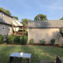 Backyard landscaping