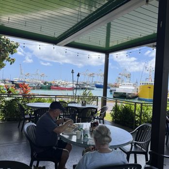 Nico's Pier 38 - View of the port - Seafood Near Me - Honolulu, Hawaii