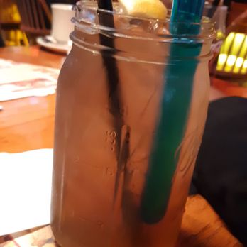 Logan's Roadhouse - Long Island Iced Tea Roadhouse Edition with a Blue Tube Shot - American Near Me - Fayetteville, North Carolina Logan's Roadhouse - Long Island Iced Tea Roadhouse Edition with a Blue Tube Shot - American Near Me - Fayetteville, North Carolina