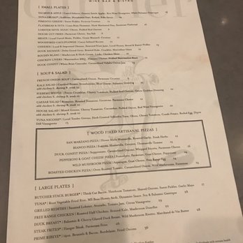 Estelle Southern Table - Dinner Menu - Wine Bars Near Me - Jackson, Mississippi