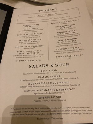 Menu photo 6 Del Frisco's Double Eagle Steakhouse Philadelphia, PA Menu photo 6 Del Frisco's Double Eagle Steakhouse Philadelphia, PA