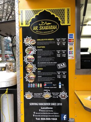 Menu photo 2 Mr. Shawarma Vancouver, BC