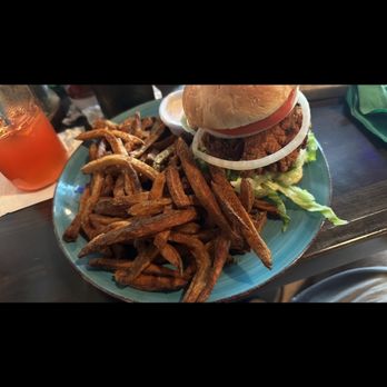 Cascadia Grill - Spicy chicken burger - Steakhouses Near Me - Olympia, Washington
