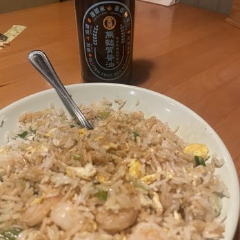 Tokyo One - Gluten free shrimp fried rice ( I added my own gf soy sauce) - Sushi Bars Near Me - Plano, Texas