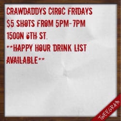 Crawdaddys - Happy hour Fridays