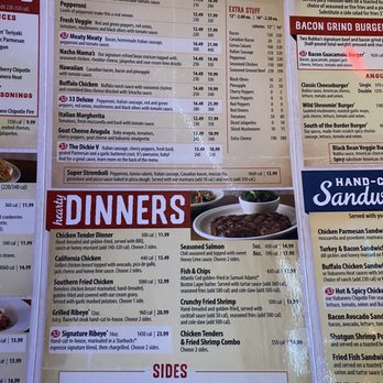 Bubba's 33 - Menu - Burgers Near Me - San Antonio, Texas