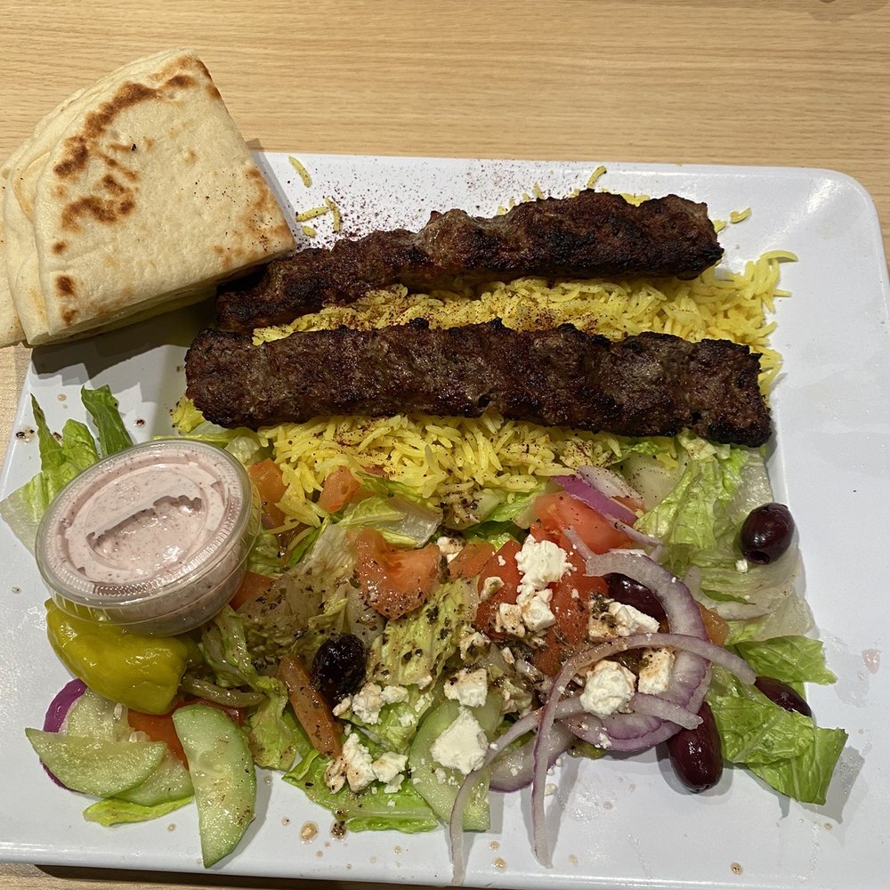 Pita Kitchen - Arrowhead - Pita slices, steak kabobs, rice and Greek salad , Delicious!! - Mediterranean Near Me - Glendale, Arizona Pita Kitchen - Arrowhead - Pita slices, steak kabobs, rice and Greek salad , Delicious!! - Mediterranean Near Me - Glendale, Arizona