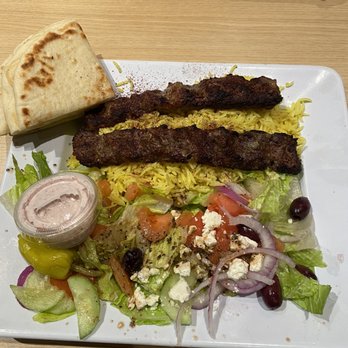 Pita Kitchen - Arrowhead - Pita slices, steak kabobs, rice and Greek salad , Delicious!! - Mediterranean Near Me - Glendale, Arizona Pita Kitchen - Arrowhead - Pita slices, steak kabobs, rice and Greek salad , Delicious!! - Mediterranean Near Me - Glendale, Arizona