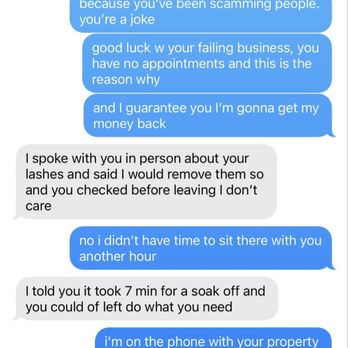 Eye Spy Lashes - at this point i was over her and she also is fighting the dispute. calling me names, telling me she doesn't care, pathological liar - Eyelash Service Near Me - Los Angeles, California