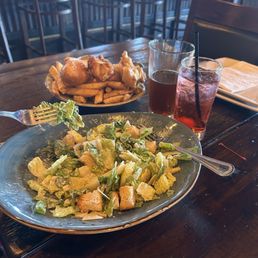 Fish n chips & the Caesar salad
