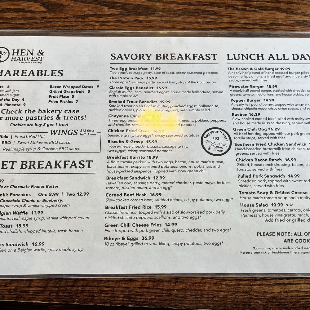 Hen & Harvest - Creative and wonderful menu! - Salad Near Me - Saratoga, Wyoming Hen & Harvest - Creative and wonderful menu! - Salad Near Me - Saratoga, Wyoming