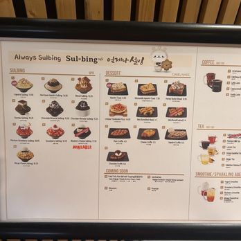 Sulbing - Menu - Desserts Near Me - Santa Clara, California Sulbing - Menu - Desserts Near Me - Santa Clara, California