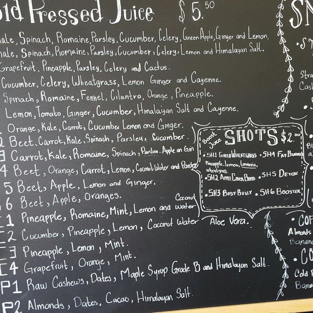 Juicery Plus - a menu on a blackboard - Juice Bars & Smoothies Near Me - El Paso, Texas Juicery Plus - a menu on a blackboard - Juice Bars & Smoothies Near Me - El Paso, Texas