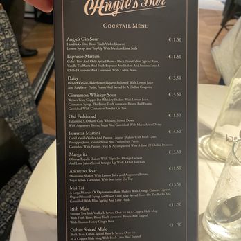 Roly's Bistro - Cocktail menu - French Near Me - Dublin, D