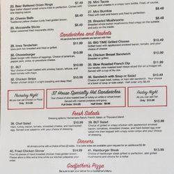 Four Corners Restaurant & Fuel Stop - Menu
