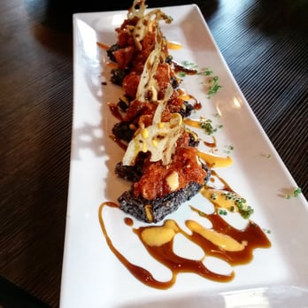 Hiroba Sushi - Special:crispy black rice, spicy tuna lotus chips Wasabi roe - Sushi Bars Near Me - Henderson, Nevada Hiroba Sushi - Special:crispy black rice, spicy tuna lotus chips Wasabi roe - Sushi Bars Near Me - Henderson, Nevada