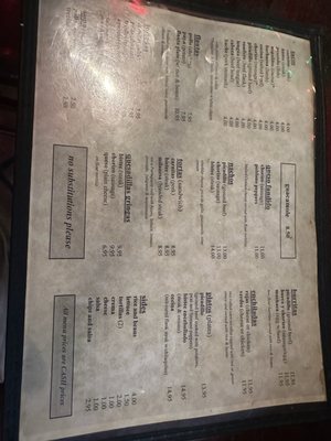 Menu photo 4 Taqueria St. Marks Place New York, NY