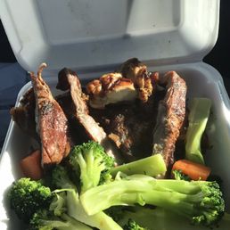 1/2 Chicken and ribs combo 1/2 Chicken and ribs combo