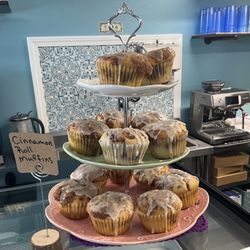 Andy’s Italian Cafe - Our muffin baker has skills! Try our cinnamon roll muffins to get your cinnamon roll fix in