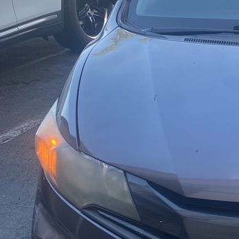 Quinto Sol Mobile Auto Detailing - Before the Headlight was restored - Auto Detailing Near Me - Santa Ana, California