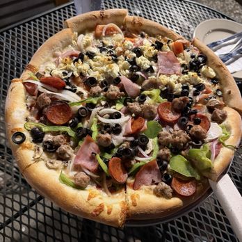 Gay Nineties Pizza - Half Frank's special and half Wayne's World - Italian Near Me - Pleasanton, California