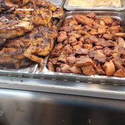 Grilled chicken and chicharrones