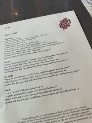 Menu photo 5 Lucia Dallas, TX