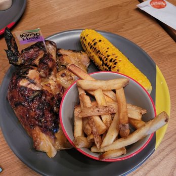 Nando's Peri-Peri - 1/2 Chicken Corn on the Cob PERi Chips - Portuguese Near Me - Springfield, Virginia