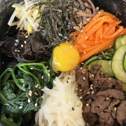 Rice Meats Soup - Hot stone Bibimbap