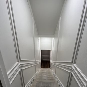 Onsite Carpentry - Custom trim installation featuring chair rail and wall paneling. - Carpenters Near Me Onsite Carpentry - Custom trim installation featuring chair rail and wall paneling. - Carpenters Near Me