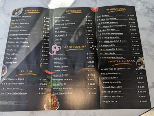 Menu photo 1 J & J Mex-Taqueria Mount Rainier, MD