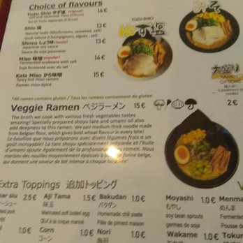 Menma - Carte août 2019 - Ramen Near Me - Brussels, BRU
