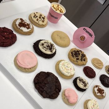 Crumbl - Lodi - Cookie display inside - Bakeries Near Me - Lodi, California