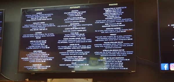 Menu photo 3 Piazza Italian Eatery Mercato Aurora, ON Menu photo 3 Piazza Italian Eatery Mercato Aurora, ON