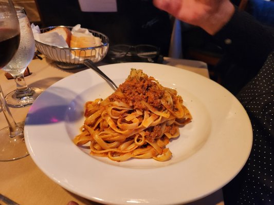 Photo of Francisco's On The River - Washington Crossing, PA, US. bolognaise with fettuccine