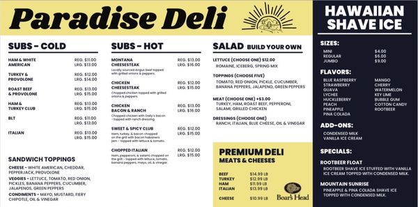 Menu photo 3 Paradise Deli Gardiner, MT Menu photo 3 Paradise Deli Gardiner, MT