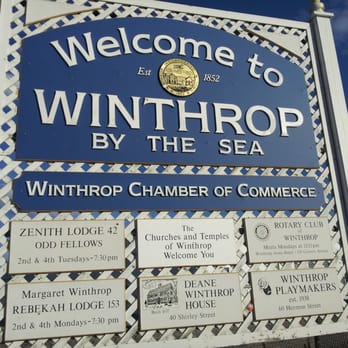 Town of Winthrop - The welcome to Winthrop sign.  Pretty self explanatory - Local Flavor Near Me