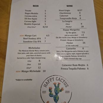 Happy Cactus Mexican Cocina - Mexican Near Me - Dunedin, Florida Happy Cactus Mexican Cocina - Mexican Near Me - Dunedin, Florida