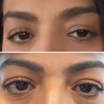 AR Lash and Brows Studio - Before and after of  my eyebrows and tint and lift lashes. - Eyebrow Services Near Me - Teaneck, New Jersey